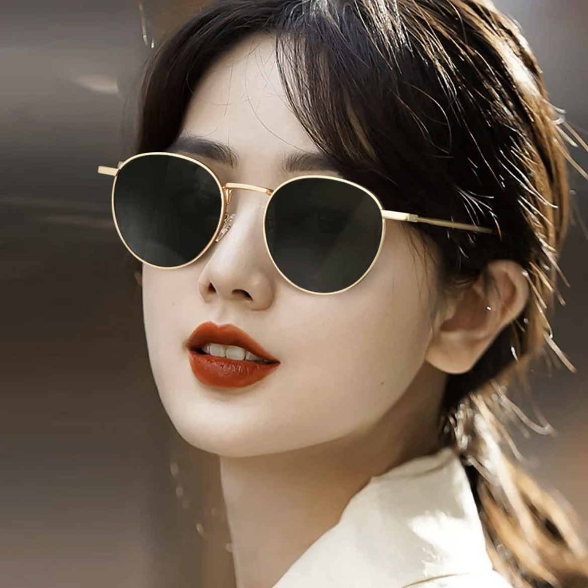 Sunglasses Women's High-grade Resin Metal - Image 7