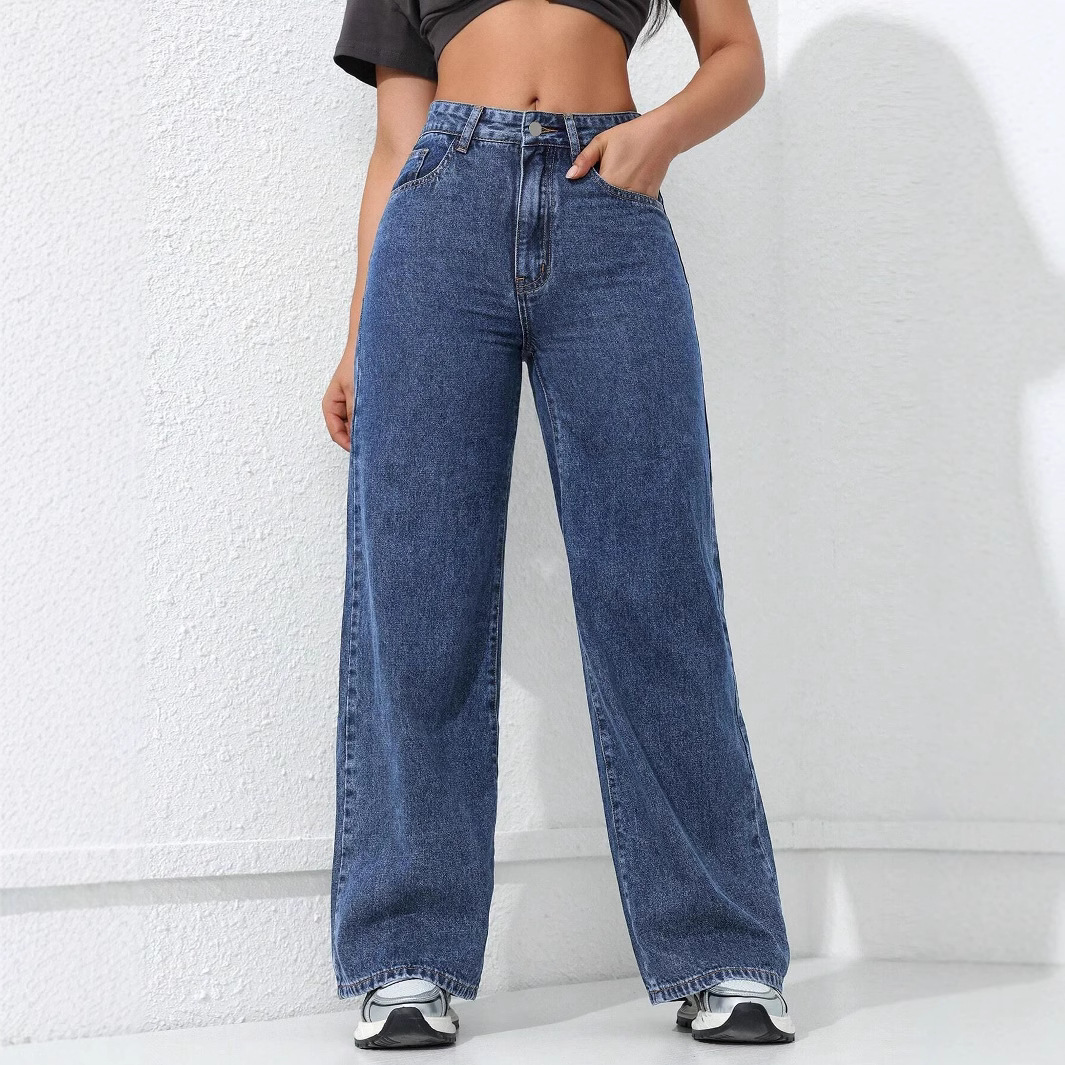Women's Loose Straight Wide Leg Jeans - Image 5