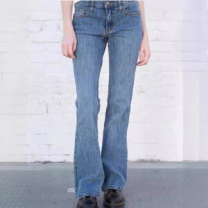 Jeans Slim Fit Low Waist Long Pants