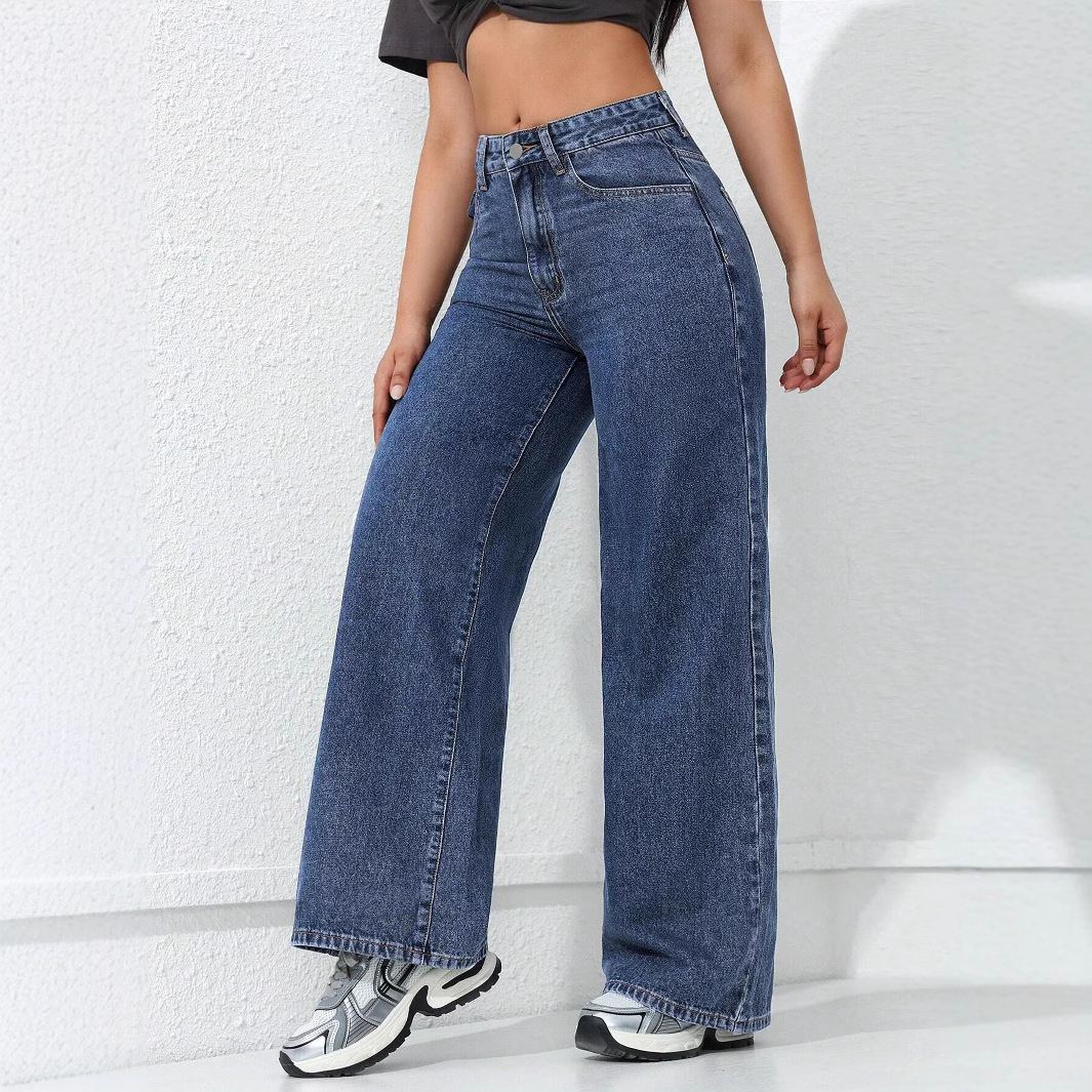 Women's Loose Straight Wide Leg Jeans - Image 6