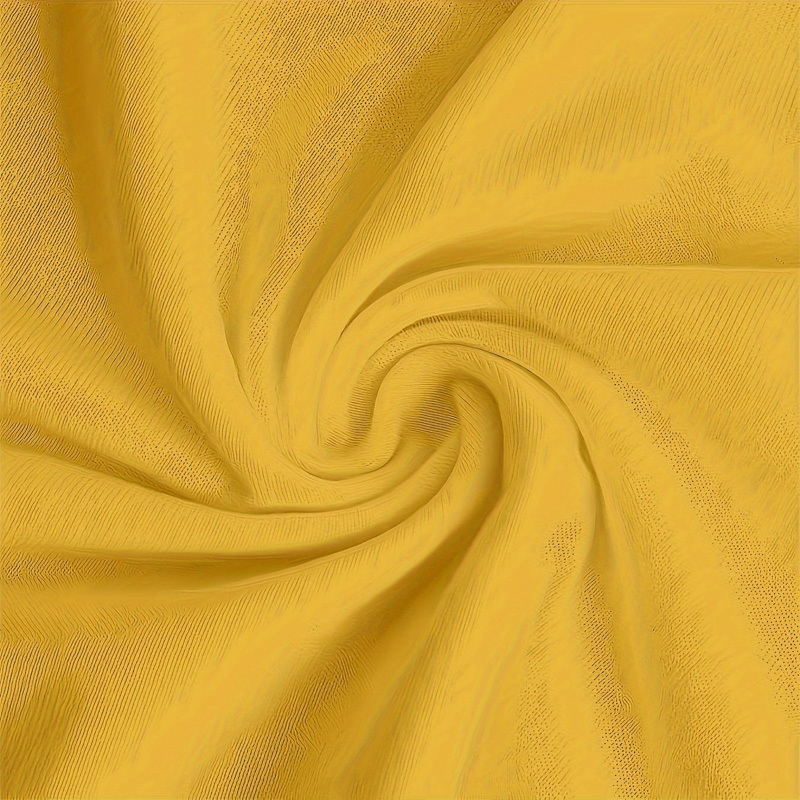 Women's Yellow Round Neck Short Sleeve T-Shirt - Casual Summer Top With English Print - Image 3