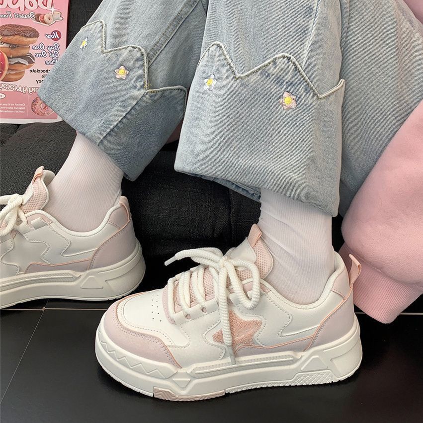 Women's Spring Korean Style Thick Bottom All-matching Students' Casual Skate Shoes - Image 2