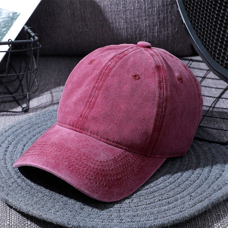 Washed Baseball Caps For Men And Women Outdoor Distressed Sun Hats Simple Caps - Image 6