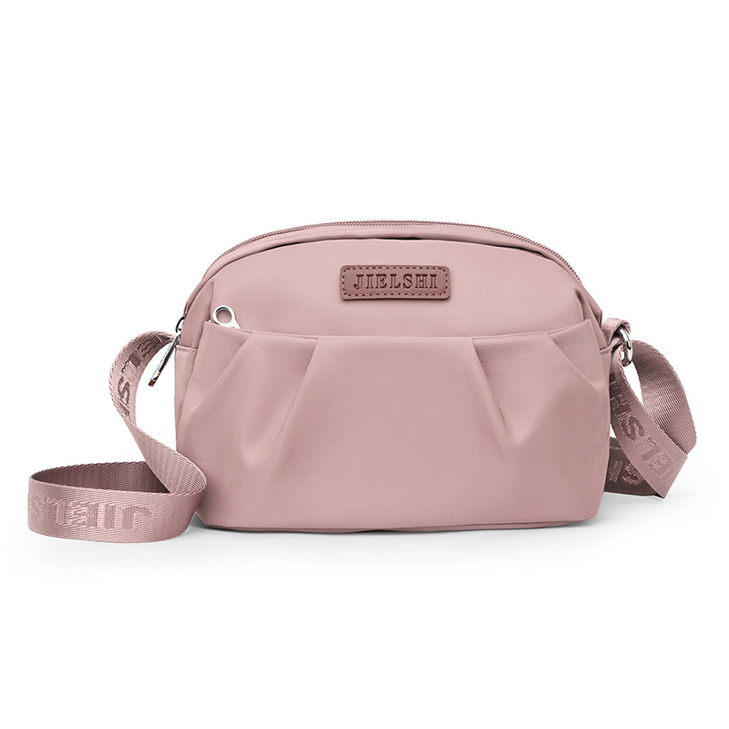 Pleated Oxford Cloth Shoulder Messenger Phone Bag - Image 6