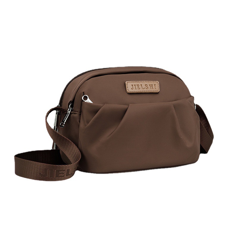 Pleated Oxford Cloth Shoulder Messenger Phone Bag - Image 2