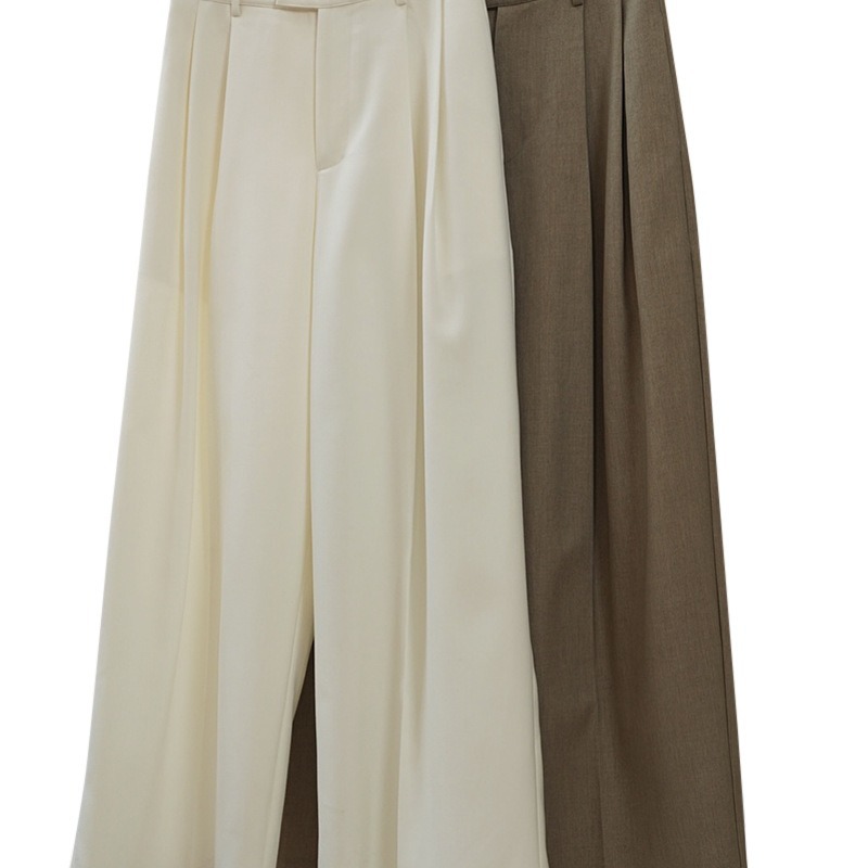 Casual Style Three-dimensional Pleated Suit Pants Loose Drooping Women - Image 5