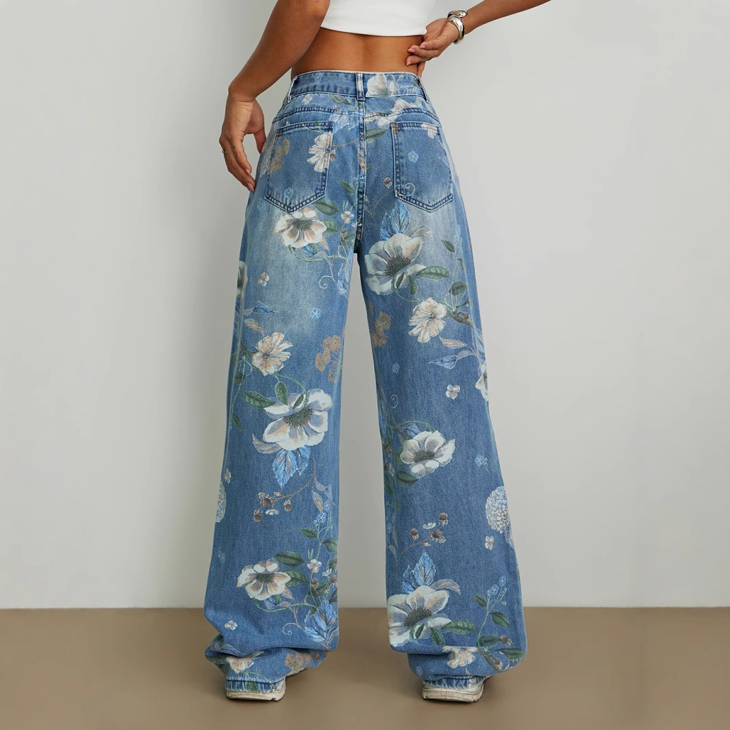 Street Trend Loose Straight Leg Wide Leg Pants - Image 4