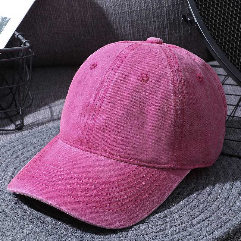 Washed Baseball Caps For Men And Women Outdoor Distressed Sun Hats Simple Caps - Image 10
