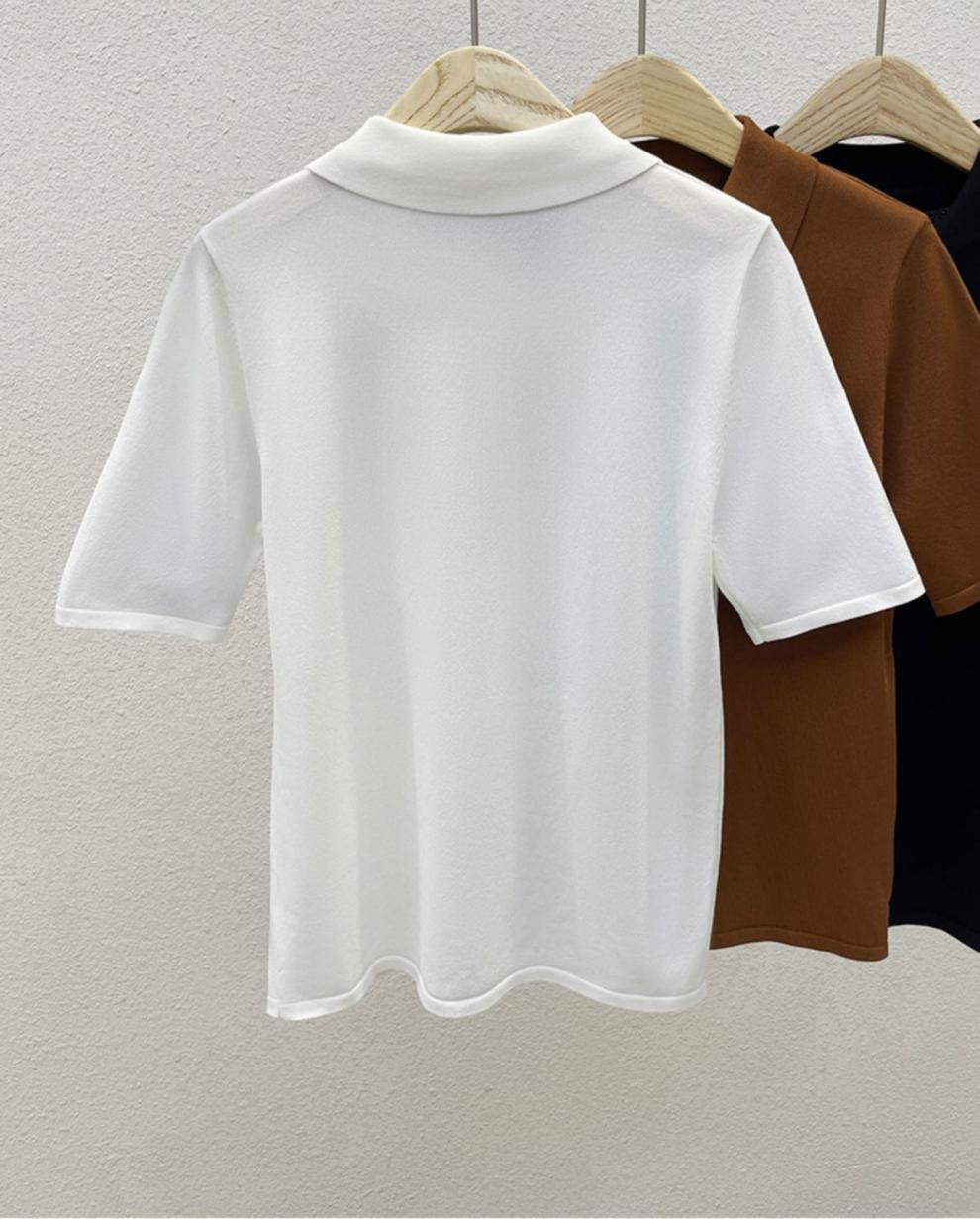 Lapel Ice Silk Short Sleeve - Image 5
